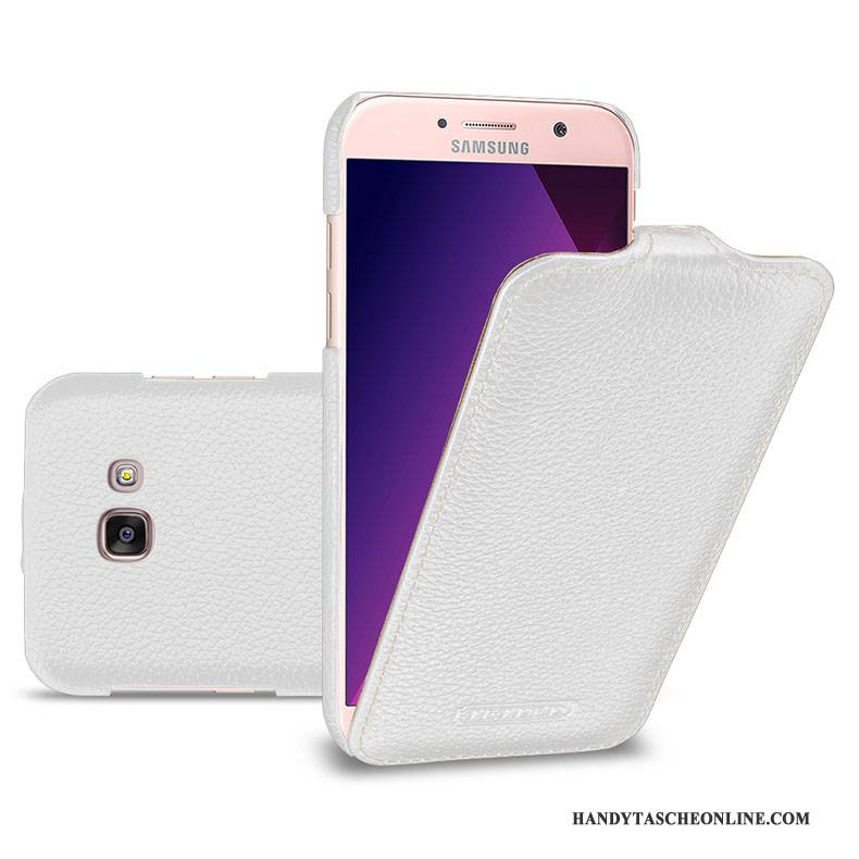 Hülle Samsung Galaxy A5 2017 Lederhülle Gelb Handyhüllen, Case Samsung Galaxy A5 2017 Schutz