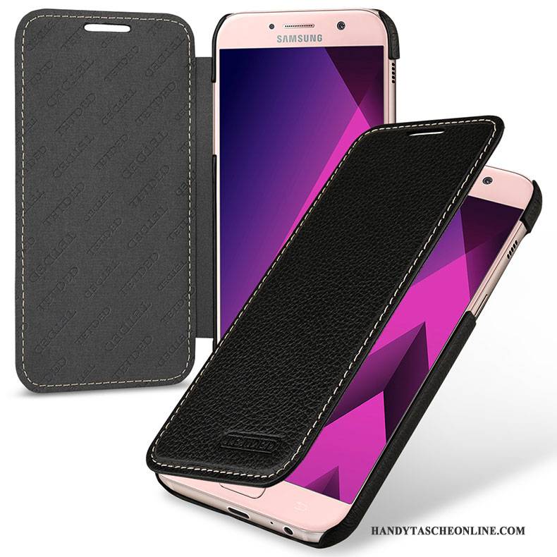 Hülle Samsung Galaxy A5 2017 Lederhülle Handyhüllen Rosa, Case Samsung Galaxy A5 2017 Schutz