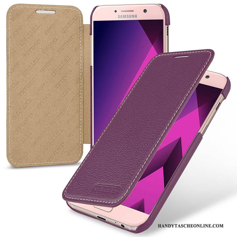 Hülle Samsung Galaxy A5 2017 Lederhülle Handyhüllen Rosa, Case Samsung Galaxy A5 2017 Schutz