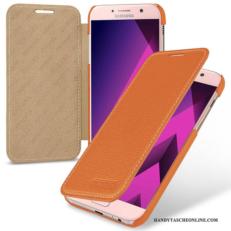 Hülle Samsung Galaxy A5 2017 Lederhülle Handyhüllen Rosa, Case Samsung Galaxy A5 2017 Schutz