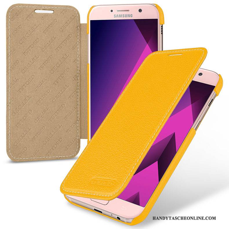 Hülle Samsung Galaxy A5 2017 Lederhülle Handyhüllen Rosa, Case Samsung Galaxy A5 2017 Schutz