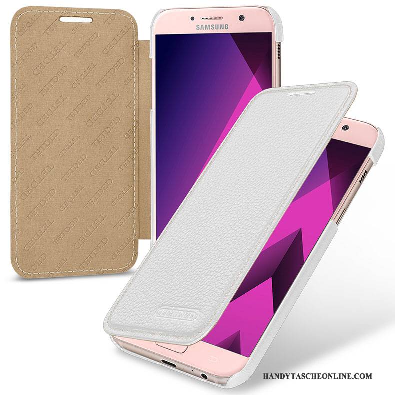 Hülle Samsung Galaxy A5 2017 Lederhülle Handyhüllen Rosa, Case Samsung Galaxy A5 2017 Schutz