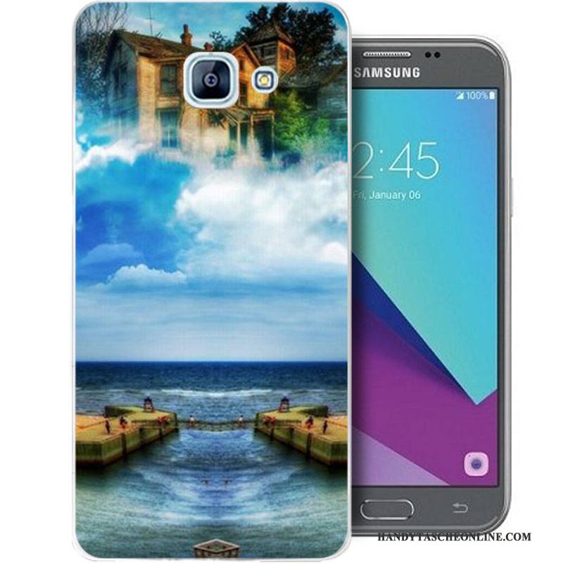 Hülle Samsung Galaxy A5 2017 Silikon Anti-sturz Handyhüllen, Case Samsung Galaxy A5 2017 Taschen Blau