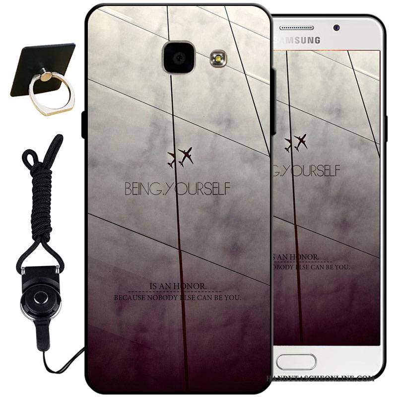 Hülle Samsung Galaxy A5 2017 Silikon Anti-sturz Schwarz, Case Samsung Galaxy A5 2017 Weiche Handyhüllen Hellblau