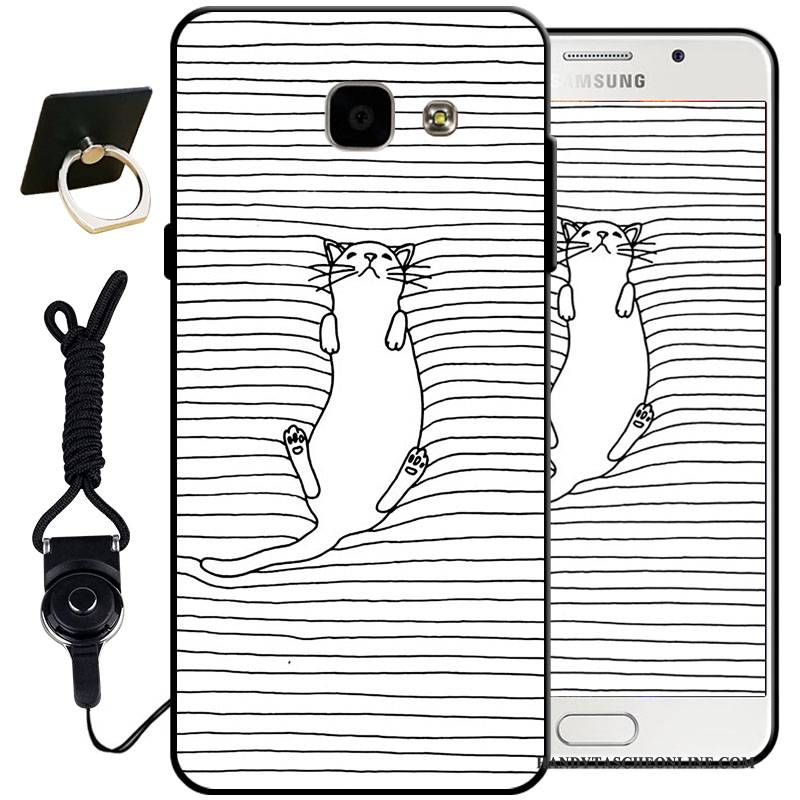 Hülle Samsung Galaxy A5 2017 Silikon Anti-sturz Schwarz, Case Samsung Galaxy A5 2017 Weiche Handyhüllen Hellblau