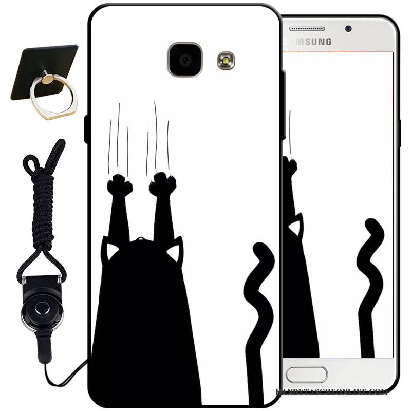 Hülle Samsung Galaxy A5 2017 Silikon Anti-sturz Schwarz, Case Samsung Galaxy A5 2017 Weiche Handyhüllen Hellblau