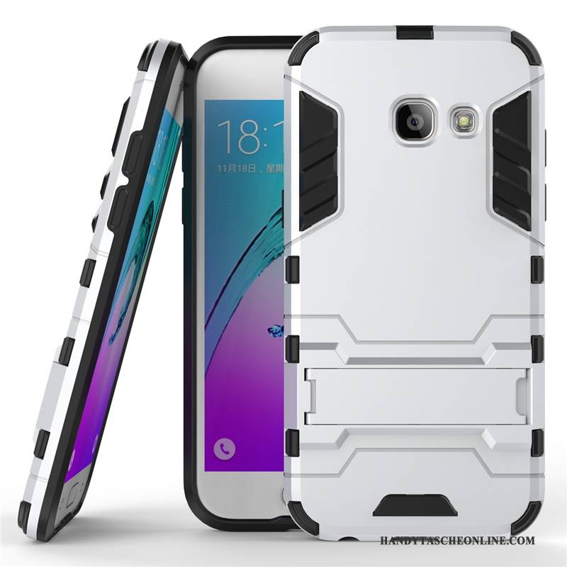 Hülle Samsung Galaxy A5 2017 Silikon Schwer Dunkelblau, Case Samsung Galaxy A5 2017 Schutz Handyhüllen Anti-sturz