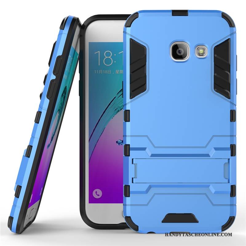 Hülle Samsung Galaxy A5 2017 Silikon Schwer Dunkelblau, Case Samsung Galaxy A5 2017 Schutz Handyhüllen Anti-sturz