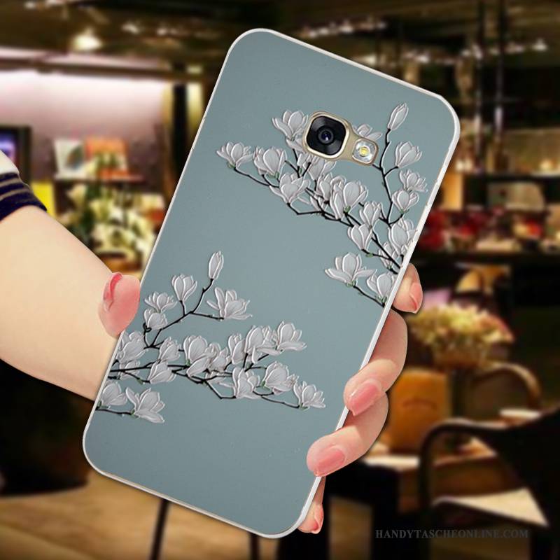 Hülle Samsung Galaxy A5 2017 Weiche Handyhüllen Blumen, Case Samsung Galaxy A5 2017 Taschen Licht Frisch