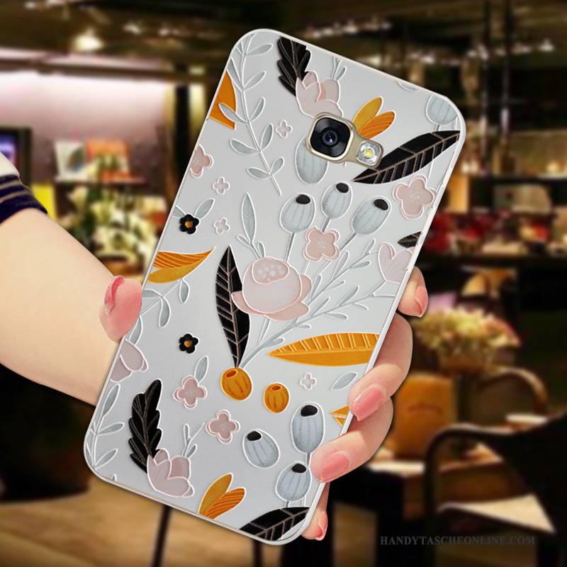 Hülle Samsung Galaxy A5 2017 Weiche Handyhüllen Blumen, Case Samsung Galaxy A5 2017 Taschen Licht Frisch