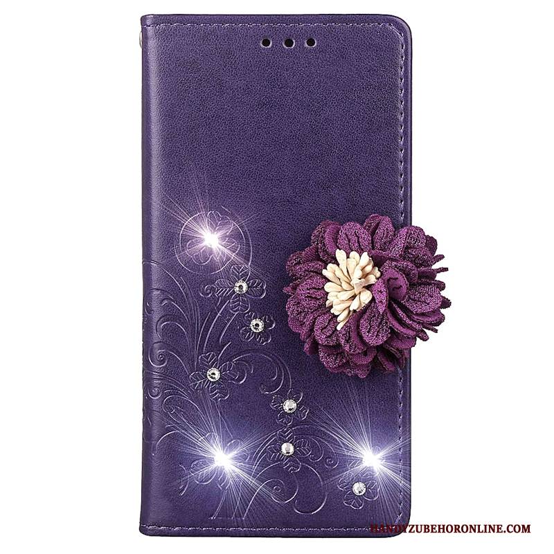 Hülle Samsung Galaxy A50 Folio Lila Handyhüllen, Case Samsung Galaxy A50 Schutz