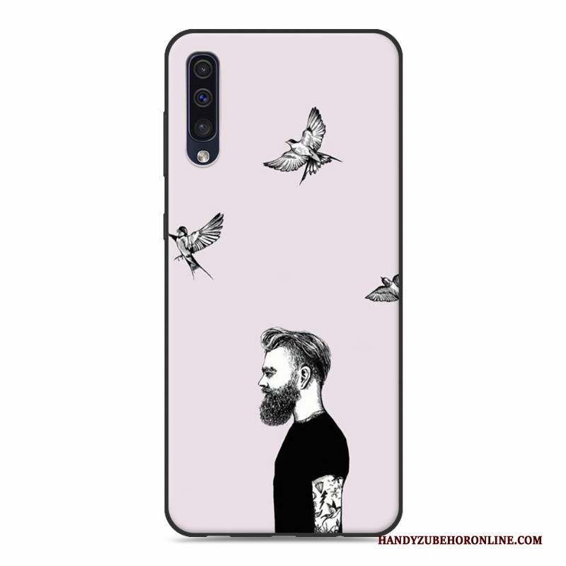 Hülle Samsung Galaxy A50 Karikatur Rosa Persönlichkeit, Case Samsung Galaxy A50 Silikon Neu Trend