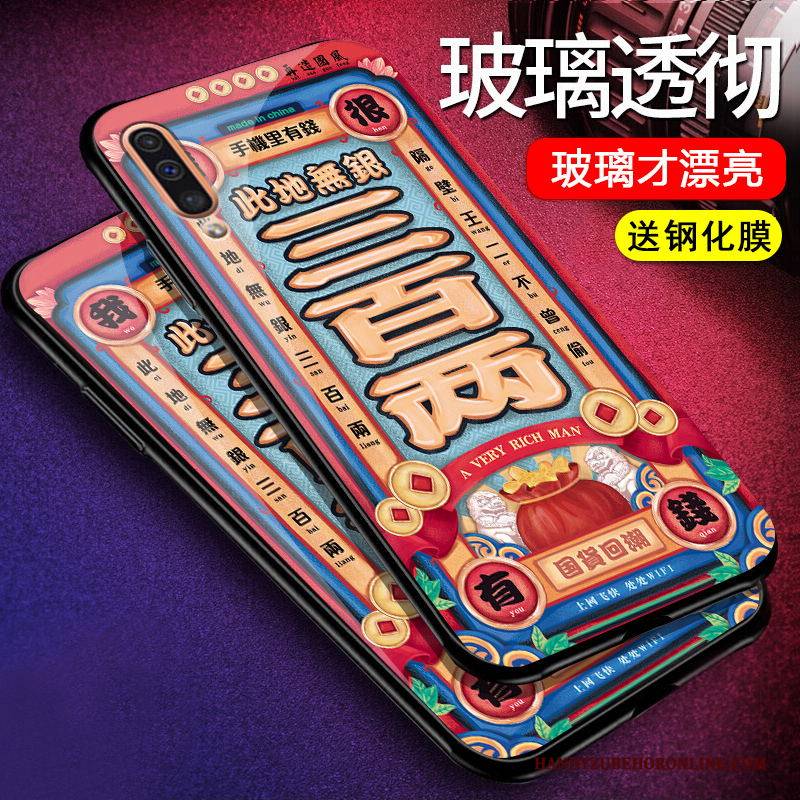 Hülle Samsung Galaxy A50 Kreativ Handyhüllen Anti-sturz, Case Samsung Galaxy A50 Taschen Grün Trend