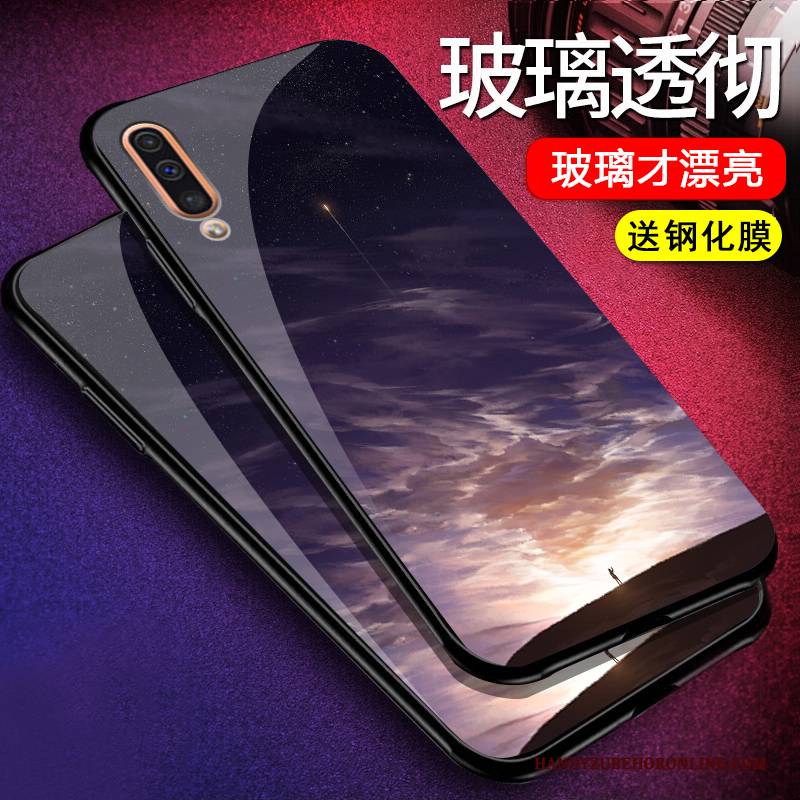 Hülle Samsung Galaxy A50 Kreativ Handyhüllen Anti-sturz, Case Samsung Galaxy A50 Taschen Grün Trend