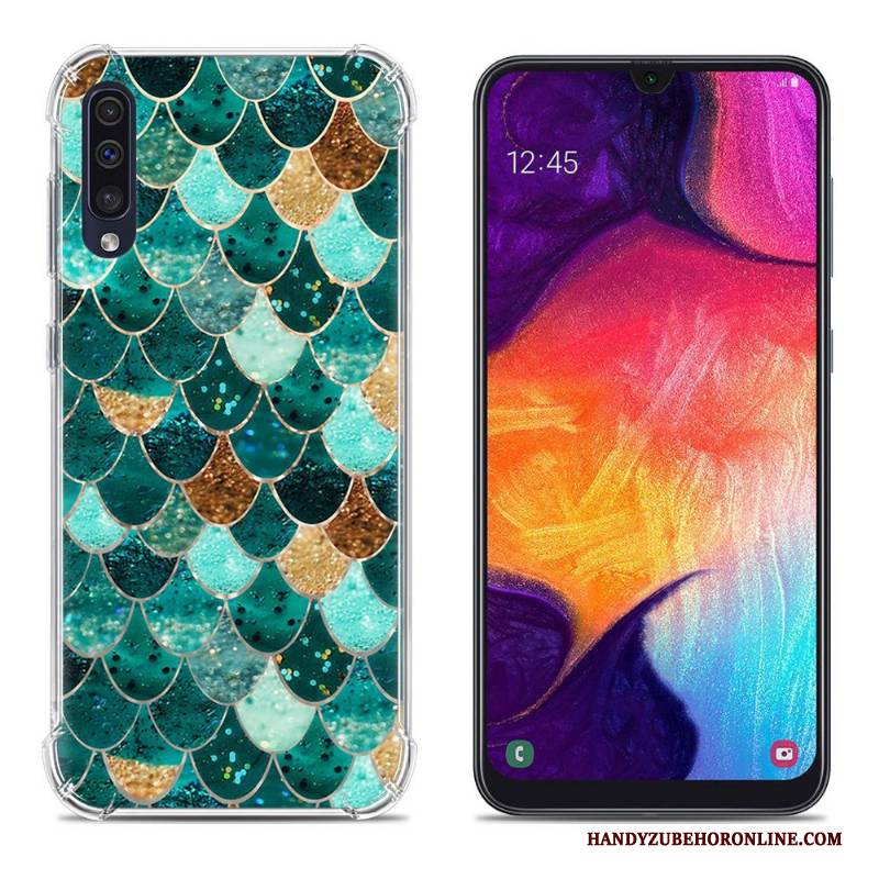 Hülle Samsung Galaxy A50 Kreativ Handyhüllen Rosa, Case Samsung Galaxy A50 Gemalt Anti-sturz Ballon