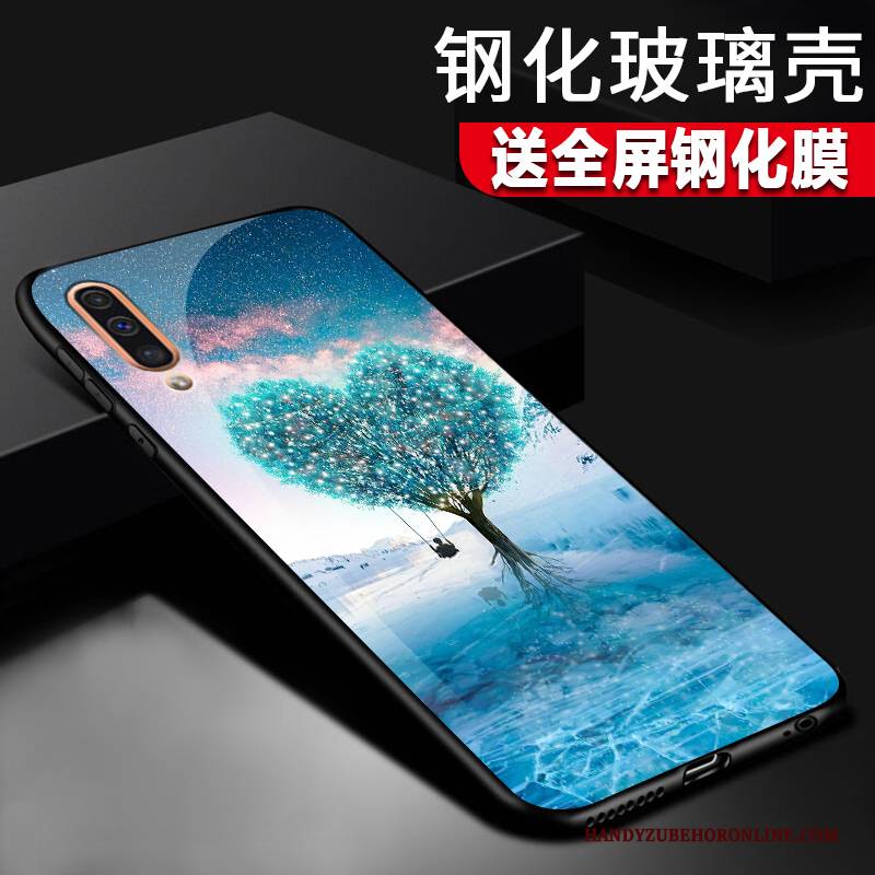 Hülle Samsung Galaxy A50 Kreativ Persönlichkeit Handyhüllen, Case Samsung Galaxy A50 Taschen Glas Trendmarke