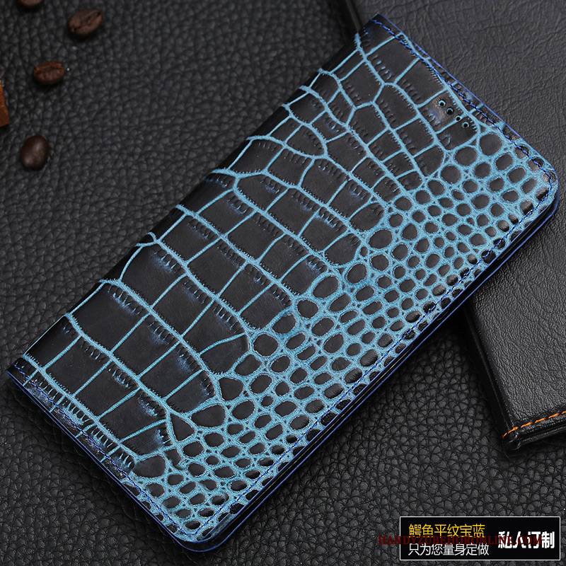 Hülle Samsung Galaxy A50 Lederhülle Handyhüllen Muster, Case Samsung Galaxy A50 Leder Anti-sturz Krokodilmuster