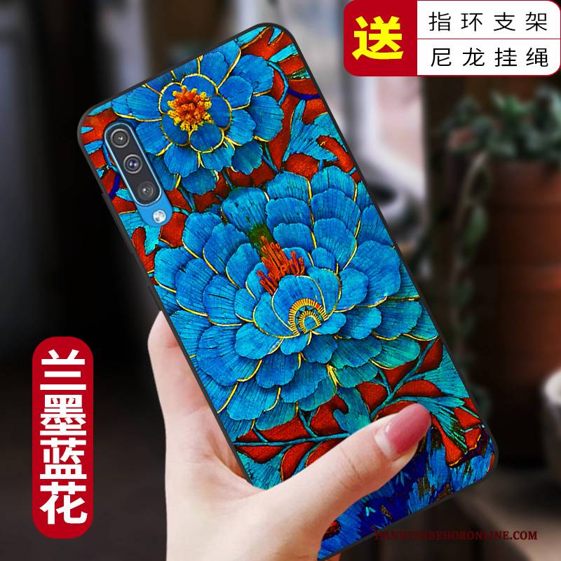 Hülle Samsung Galaxy A50 Mode Chinesische Art Neu, Case Samsung Galaxy A50 Silikon Handyhüllen Anti-sturz