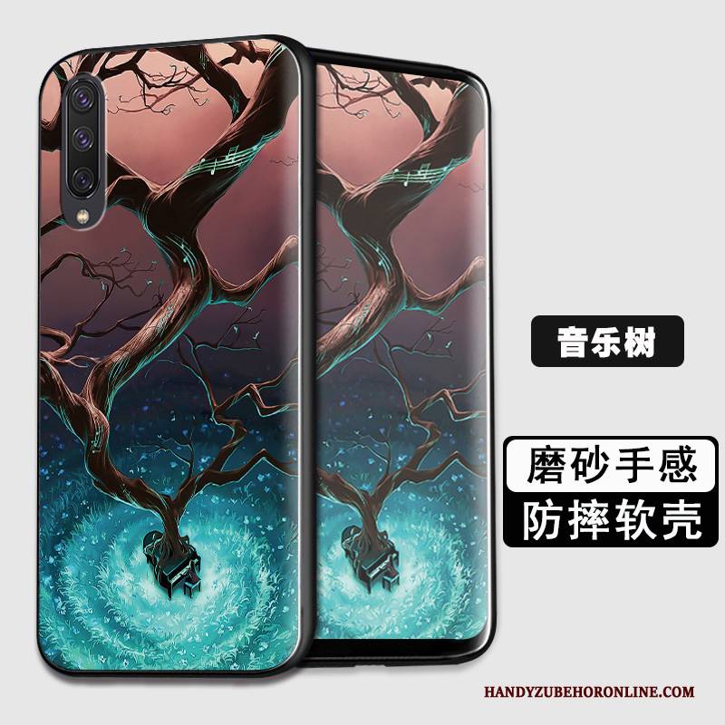 Hülle Samsung Galaxy A50 Schutz Blau Handyhüllen, Case Samsung Galaxy A50 Silikon Persönlichkeit Anti-sturz