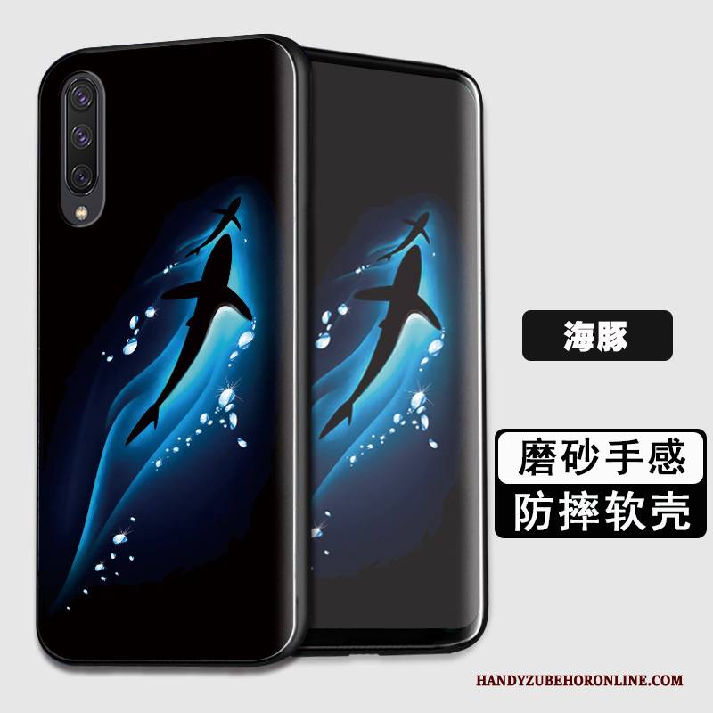 Hülle Samsung Galaxy A50 Schutz Blau Handyhüllen, Case Samsung Galaxy A50 Silikon Persönlichkeit Anti-sturz