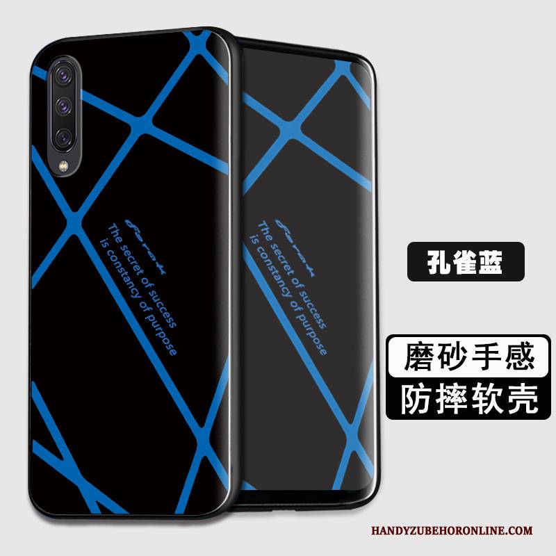 Hülle Samsung Galaxy A50 Schutz Blau Handyhüllen, Case Samsung Galaxy A50 Silikon Persönlichkeit Anti-sturz