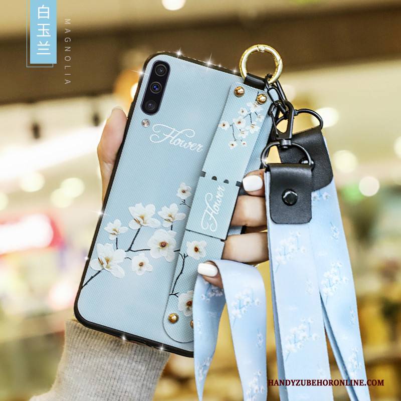 Hülle Samsung Galaxy A50 Schutz Blumen Lang, Case Samsung Galaxy A50 Kurz Chinesische Art