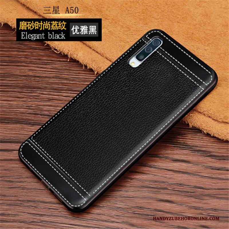 Hülle Samsung Galaxy A50 Schutz Persönlichkeit Handyhüllen, Case Samsung Galaxy A50 Taschen Nubuck Anti-sturz