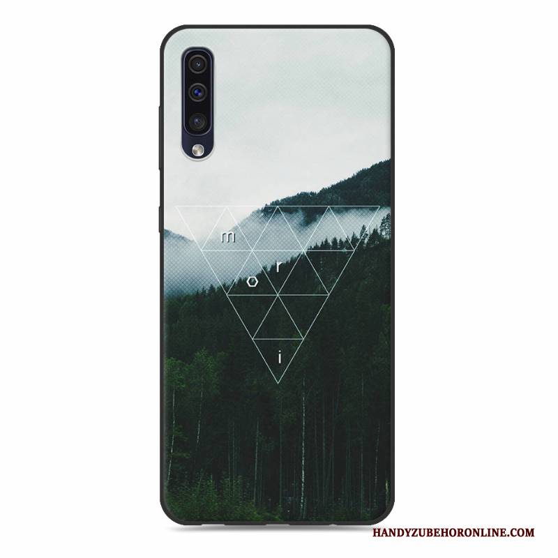 Hülle Samsung Galaxy A50 Silikon Persönlichkeit Handyhüllen, Case Samsung Galaxy A50 Weiche Schwarz Trendmarke