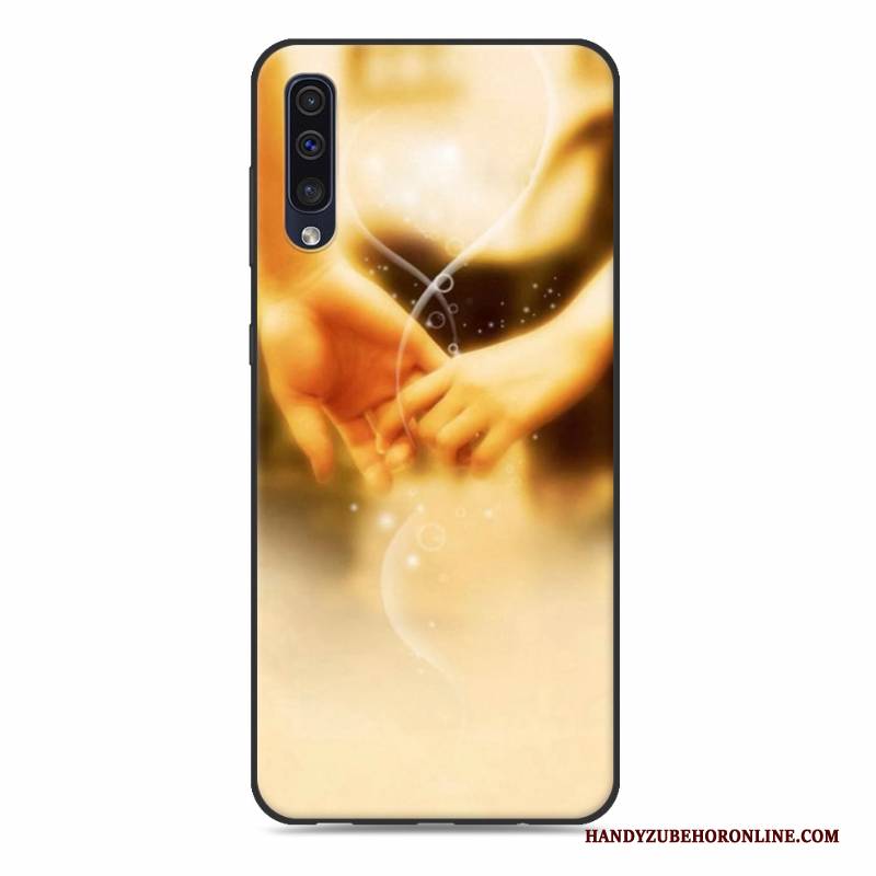 Hülle Samsung Galaxy A50 Silikon Persönlichkeit Handyhüllen, Case Samsung Galaxy A50 Weiche Schwarz Trendmarke