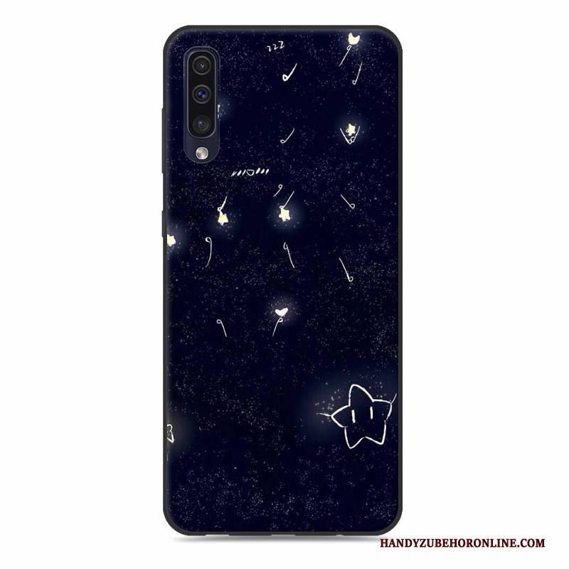 Hülle Samsung Galaxy A50 Silikon Persönlichkeit Handyhüllen, Case Samsung Galaxy A50 Weiche Schwarz Trendmarke