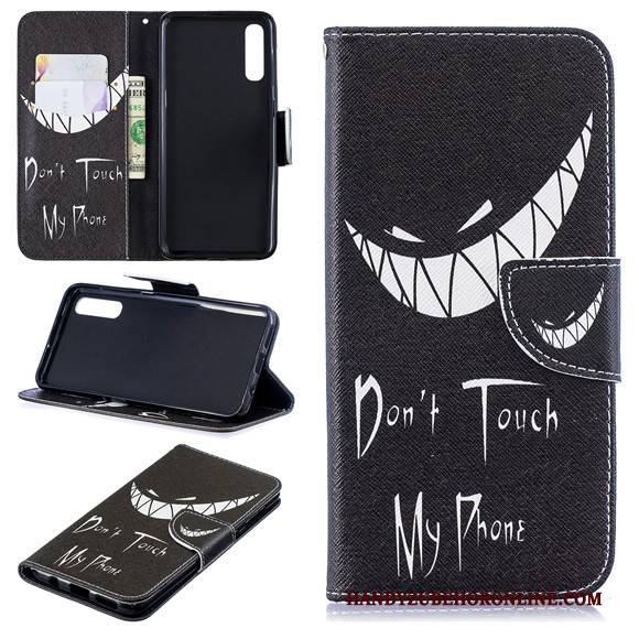 Hülle Samsung Galaxy A50 Silikon Weiß Handyhüllen, Case Samsung Galaxy A50 Folio Anti-sturz