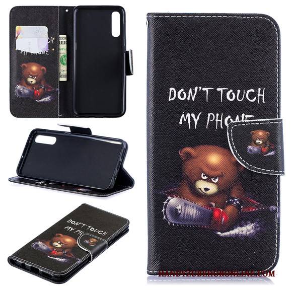 Hülle Samsung Galaxy A50 Silikon Weiß Handyhüllen, Case Samsung Galaxy A50 Folio Anti-sturz