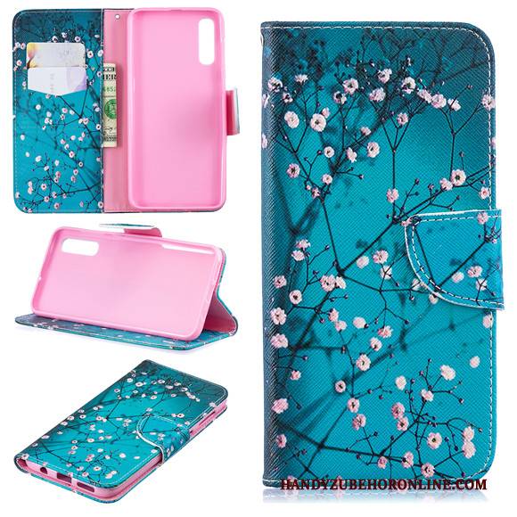 Hülle Samsung Galaxy A50 Silikon Weiß Handyhüllen, Case Samsung Galaxy A50 Folio Anti-sturz