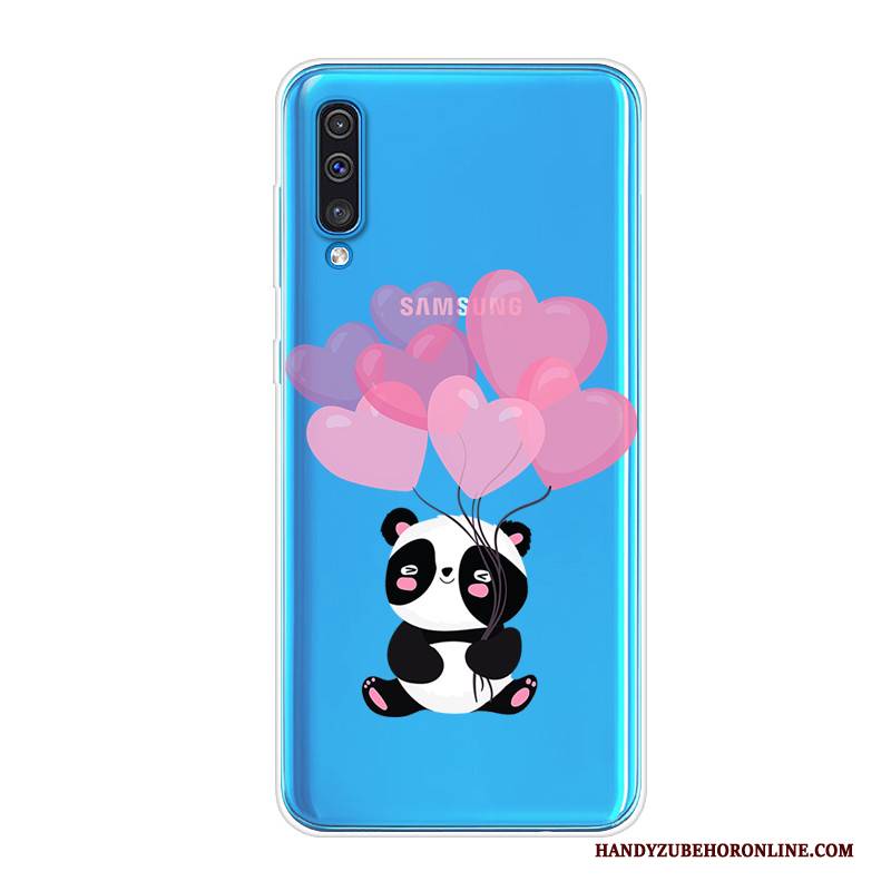 Hülle Samsung Galaxy A50 Taschen Anti-sturz Trend, Case Samsung Galaxy A50 Silikon Handyhüllen Schwarz