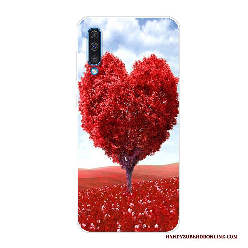 Hülle Samsung Galaxy A50 Taschen Anti-sturz Trend, Case Samsung Galaxy A50 Silikon Handyhüllen Schwarz