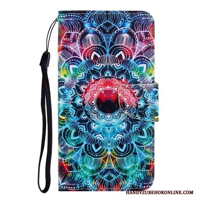 Hülle Samsung Galaxy A50s Folio Nette Blau, Case Samsung Galaxy A50s Taschen Handyhüllen