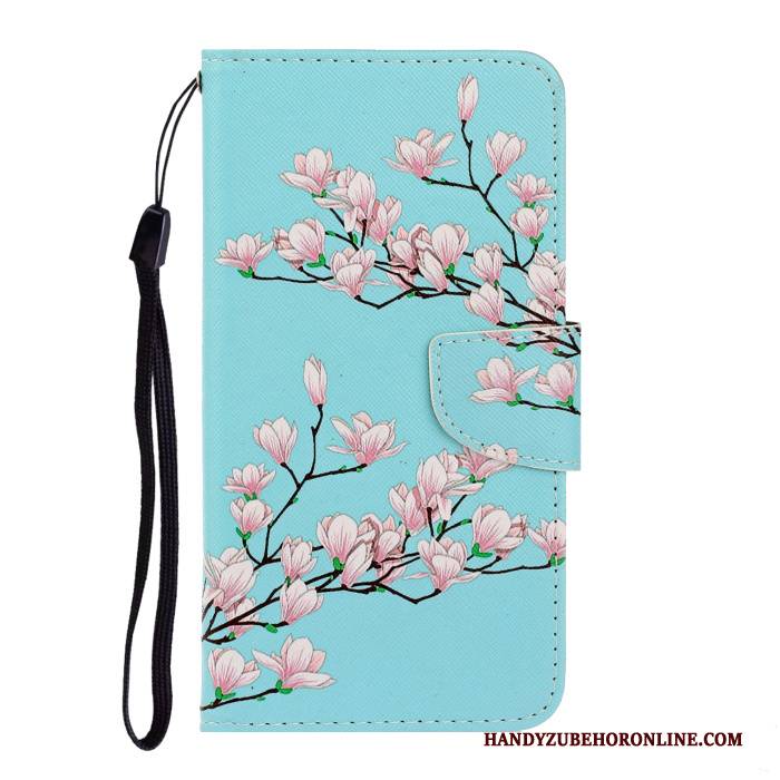 Hülle Samsung Galaxy A50s Folio Nette Blau, Case Samsung Galaxy A50s Taschen Handyhüllen