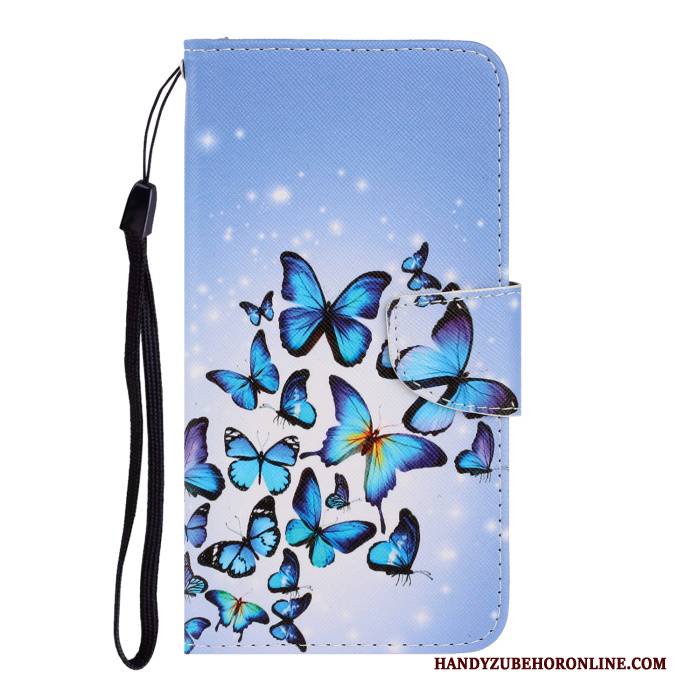 Hülle Samsung Galaxy A50s Folio Nette Blau, Case Samsung Galaxy A50s Taschen Handyhüllen