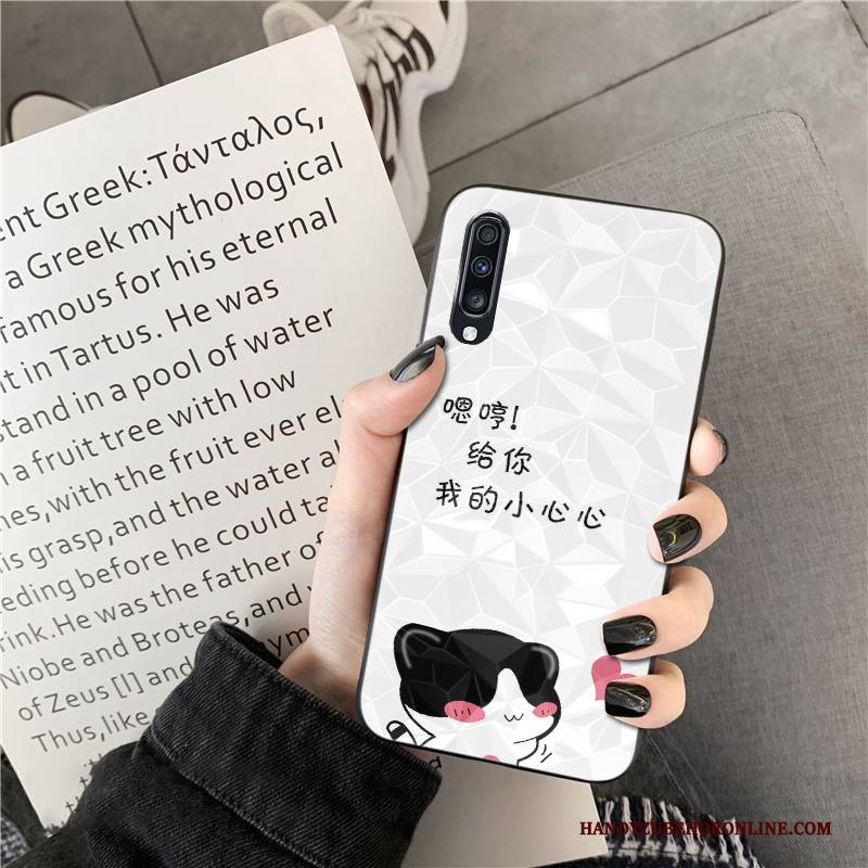 Hülle Samsung Galaxy A50s Karikatur Rosa Trend, Case Samsung Galaxy A50s Liebhaber Handyhüllen