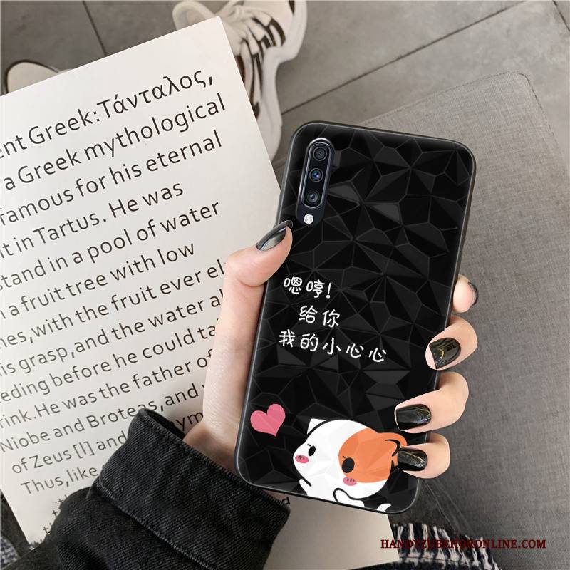 Hülle Samsung Galaxy A50s Karikatur Rosa Trend, Case Samsung Galaxy A50s Liebhaber Handyhüllen