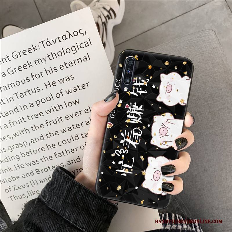 Hülle Samsung Galaxy A50s Karikatur Rosa Trend, Case Samsung Galaxy A50s Liebhaber Handyhüllen