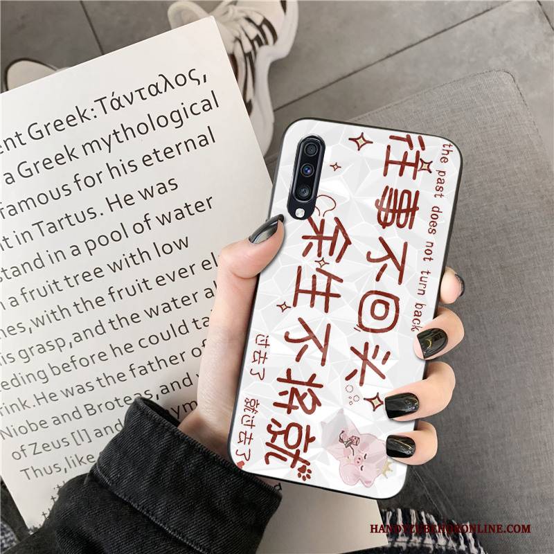 Hülle Samsung Galaxy A50s Karikatur Rosa Trend, Case Samsung Galaxy A50s Liebhaber Handyhüllen