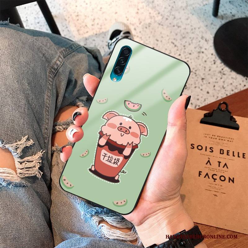 Hülle Samsung Galaxy A50s Kreativ Handyhüllen Anti-sturz, Case Samsung Galaxy A50s Silikon Glas Nette