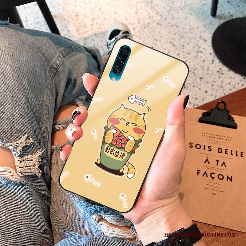 Hülle Samsung Galaxy A50s Kreativ Handyhüllen Anti-sturz, Case Samsung Galaxy A50s Silikon Glas Nette