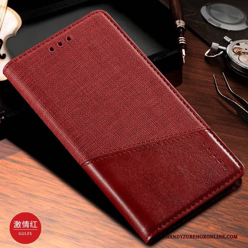 Hülle Samsung Galaxy A50s Lederhülle Business Schwarz, Case Samsung Galaxy A50s Folio