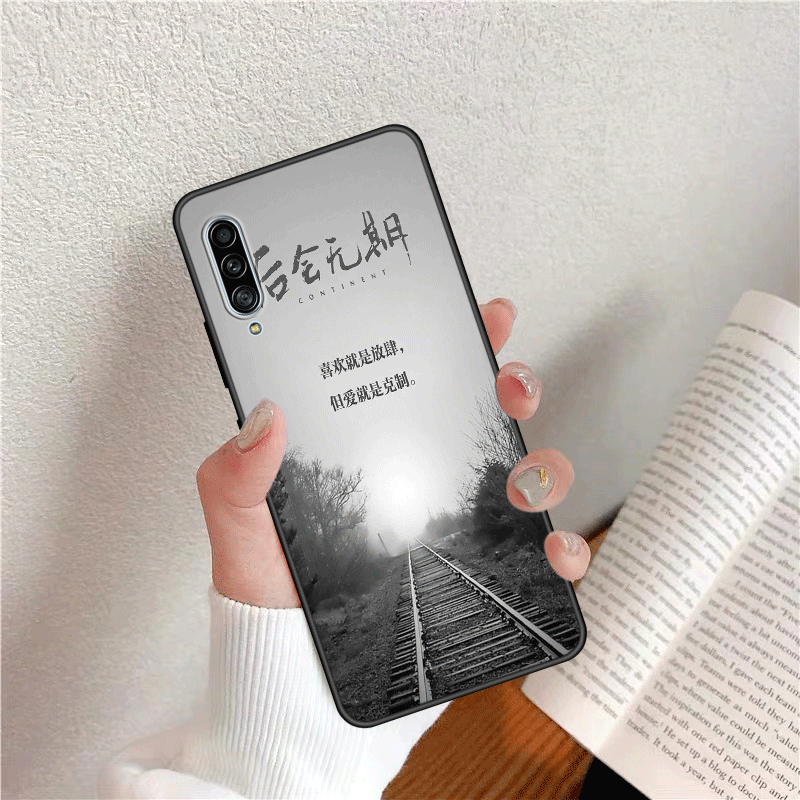 Hülle Samsung Galaxy A50s Retro Wind Persönlichkeit, Case Samsung Galaxy A50s Kreativ Nubuck Chinesische Art