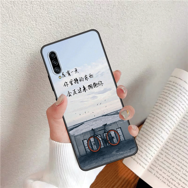 Hülle Samsung Galaxy A50s Retro Wind Persönlichkeit, Case Samsung Galaxy A50s Kreativ Nubuck Chinesische Art