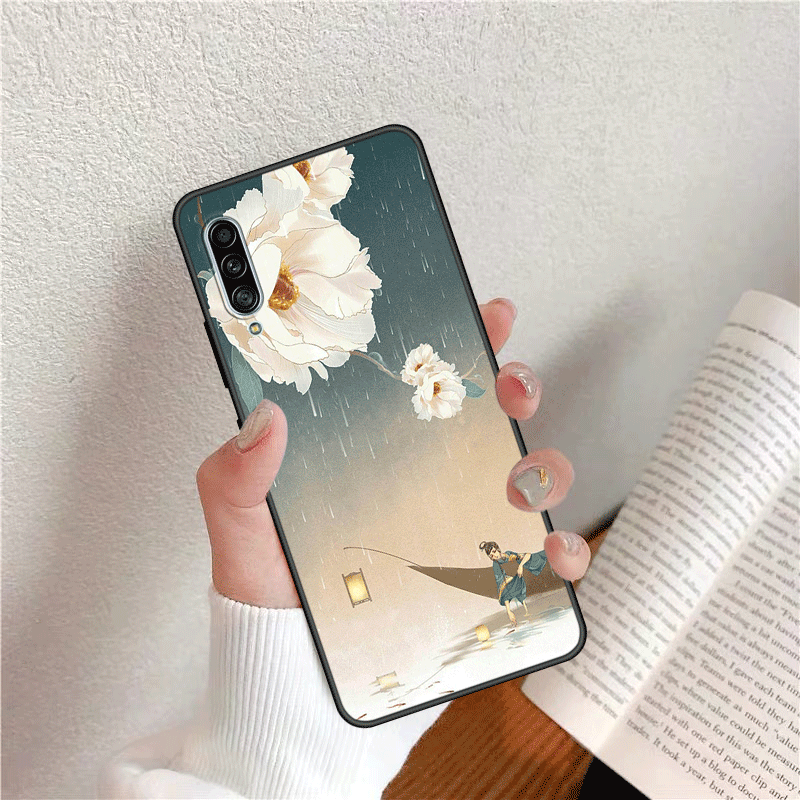 Hülle Samsung Galaxy A50s Retro Wind Persönlichkeit, Case Samsung Galaxy A50s Kreativ Nubuck Chinesische Art