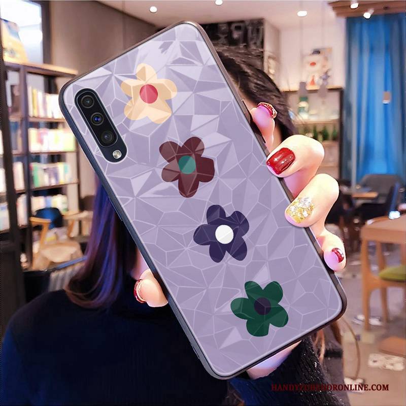 Hülle Samsung Galaxy A50s Silikon Frisch Anti-sturz, Case Samsung Galaxy A50s Mini Blumen