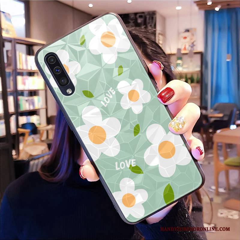 Hülle Samsung Galaxy A50s Silikon Frisch Anti-sturz, Case Samsung Galaxy A50s Mini Blumen